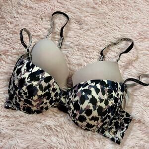 Animal Print Tshirt Underwire Padded Thalia Sodi Push-up Bra